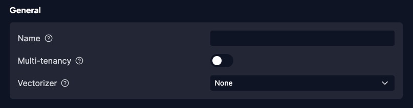 General collection settings
